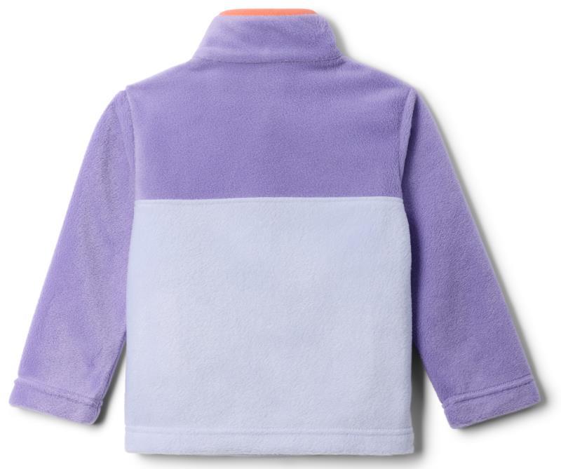 Steens Mtn II 1/4 Snap Fleece Pullover - Toddler - Snowdrift / Paisley Purple 2