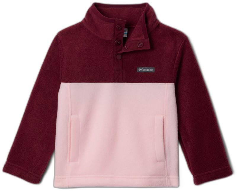 Steens Mtn II 1/4 Snap Fleece Pullover - Toddler - satin pink / rich wine 1
