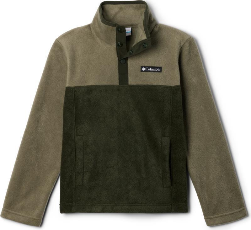 Steens Mtn II 1/4 Snap Fleece Pullover - Youth - Greenscape / Stone Green 1
