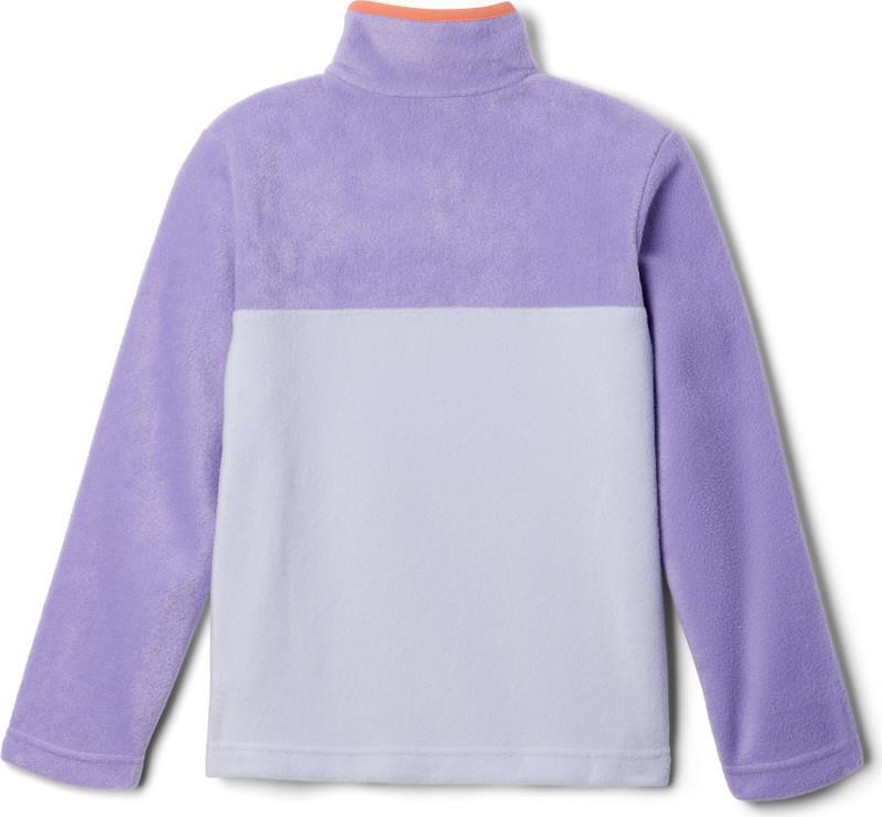 Steens Mtn II 1/4 Snap Fleece Pullover - Youth - Snowdrift / Paisley Purple 2