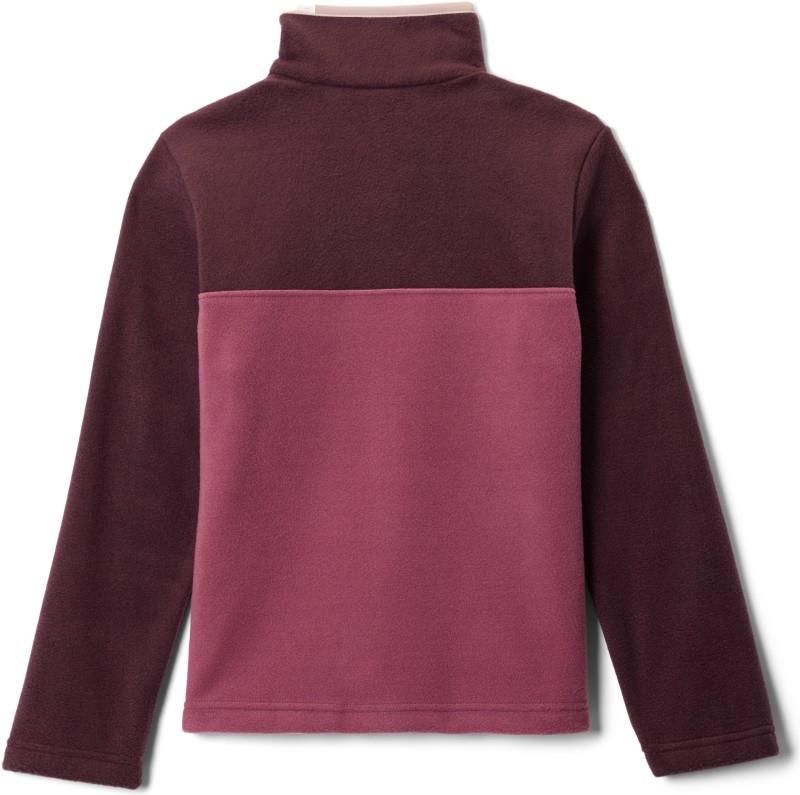 Steens Mtn II 1/4 Snap Fleece Pullover - Youth - antique mauve / moonvista / mineral pink 1