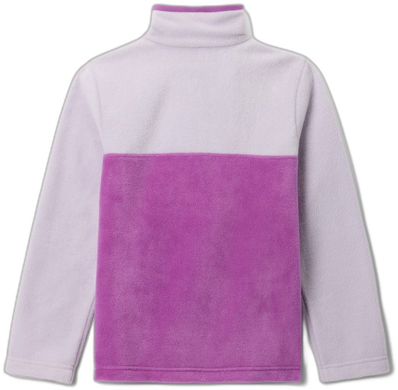 Steens Mtn II 1/4 Snap Fleece Pullover - Youth - razzle / lavender pearl 1