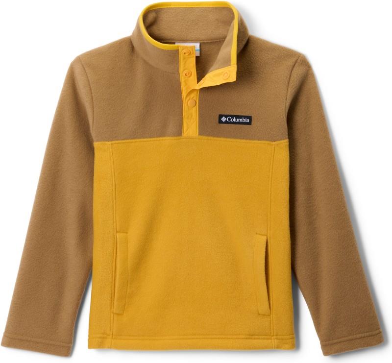 Steens Mtn II 1/4 Snap Fleece Pullover - Youth - squash / delta / stinger 1