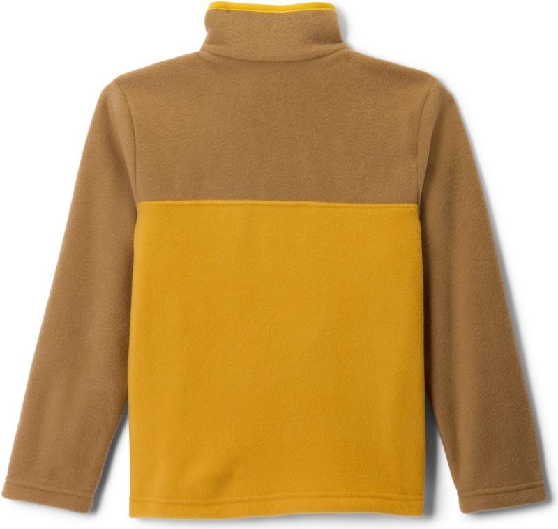 Steens Mtn II 1/4 Snap Fleece Pullover - Youth - squash / delta / stinger 1