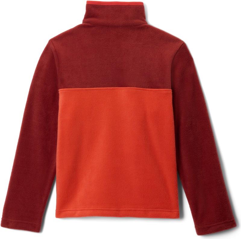 Steens Mtn II 1/4 Snap Fleece Pullover - Youth - super sonic / red oxide 1