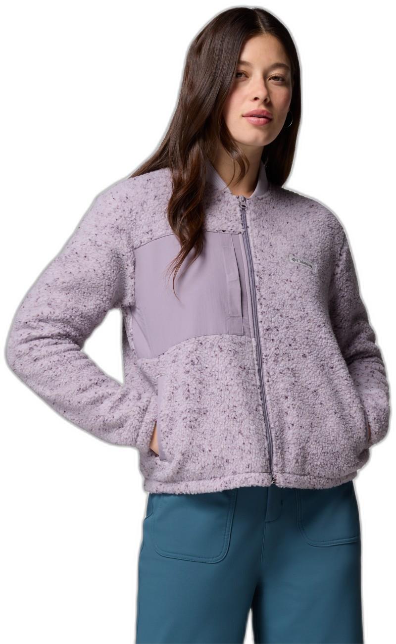 Stellar Path Fleece Bomber Full-Zip - Womens - lavender pearl / shale purple 1