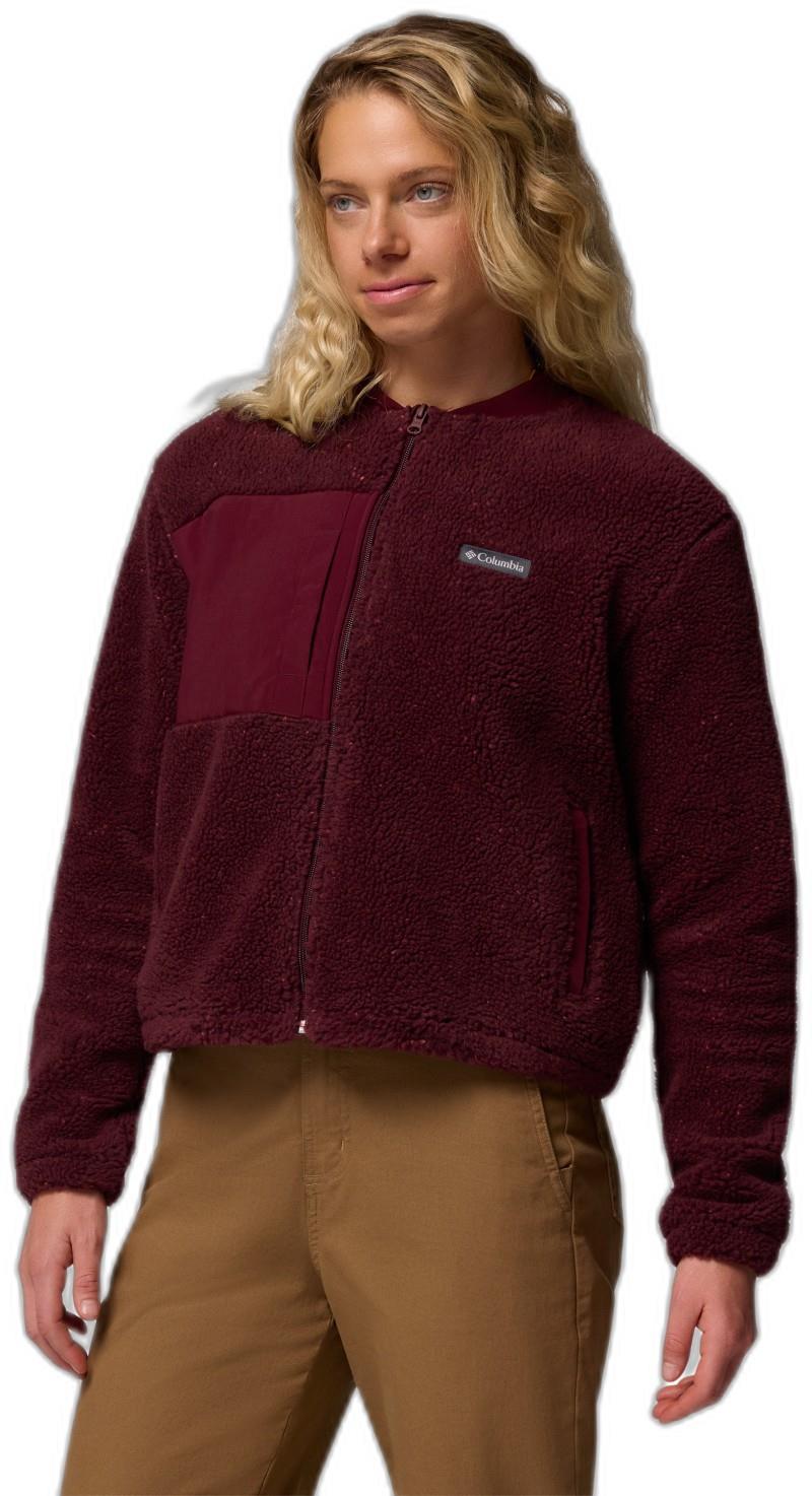 Stellar Path Fleece Bomber Full-Zip - Womens - rich wine 1