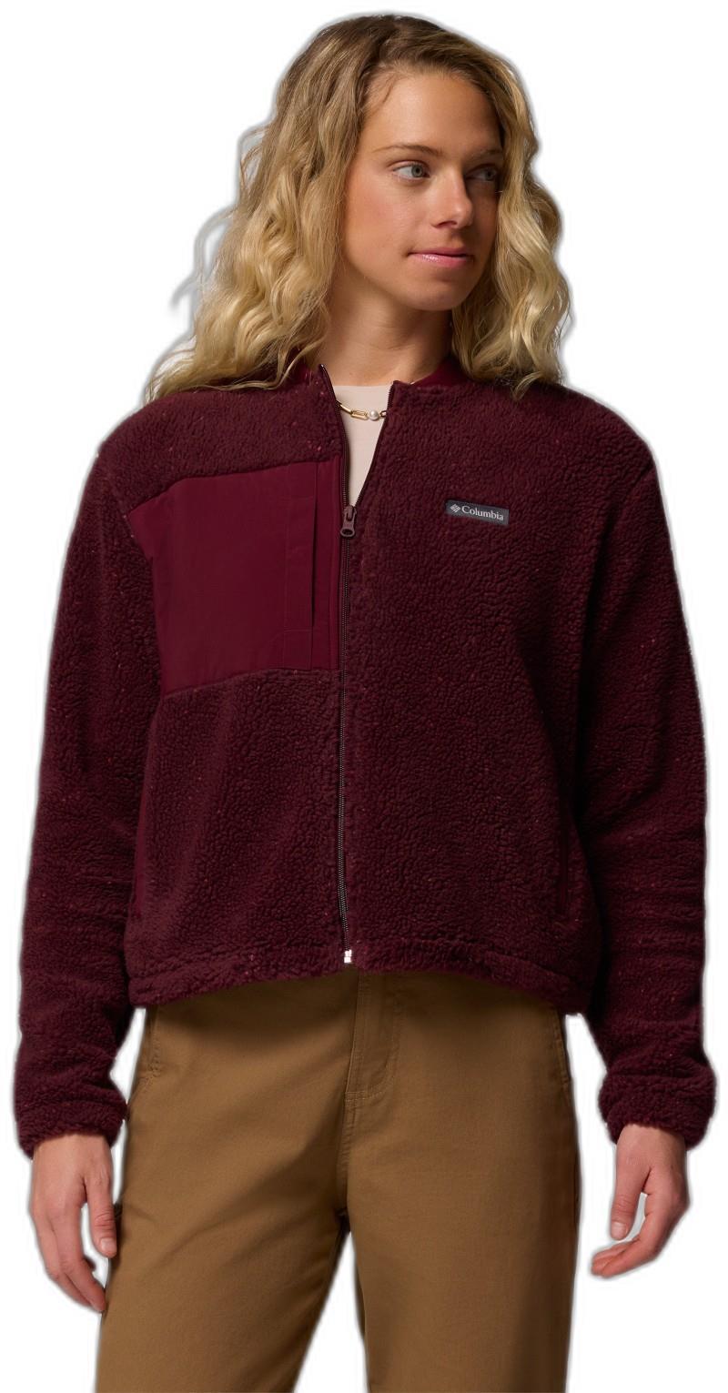 Stellar Path Fleece Bomber Full-Zip - Womens - rich wine 1