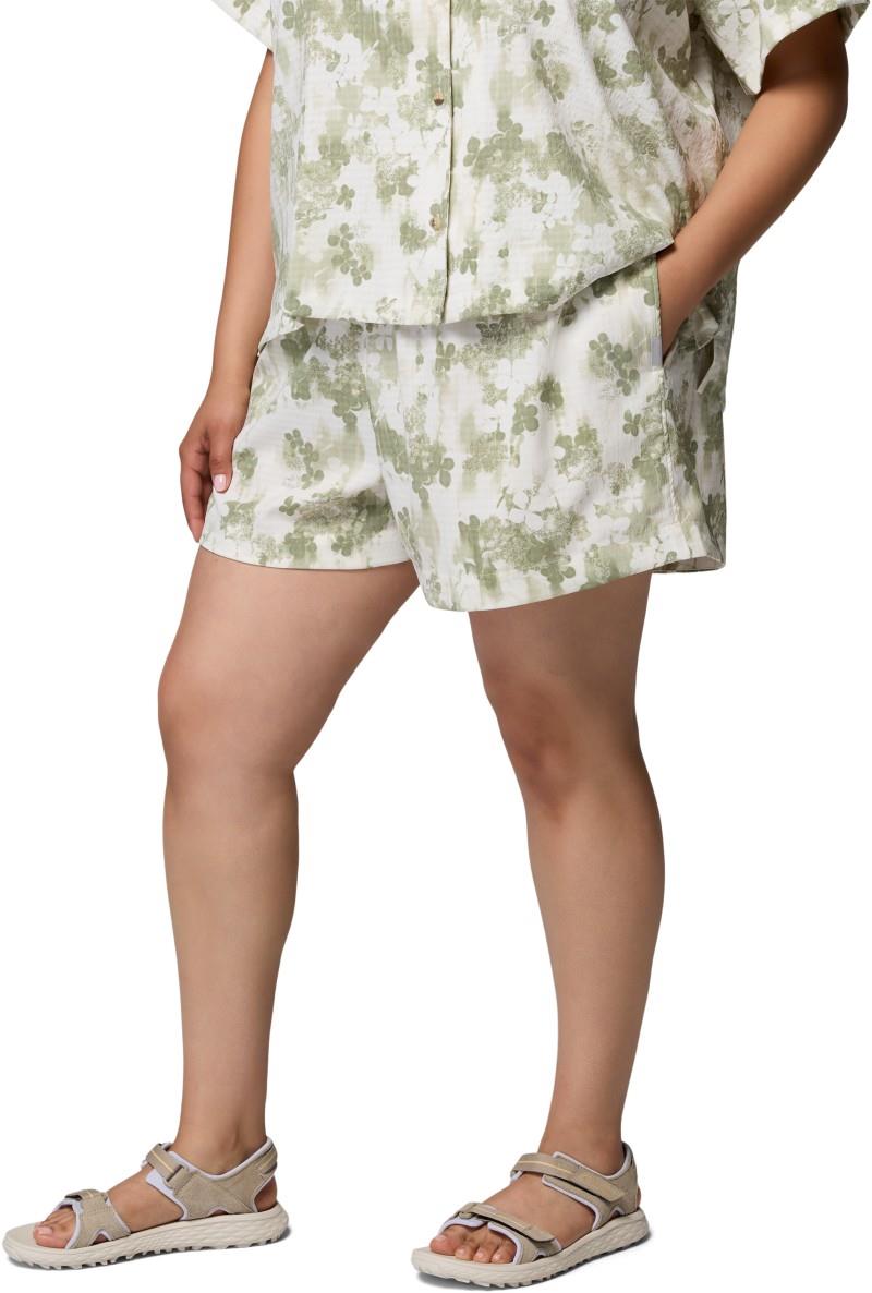 Sucker for Summer Print Shorts, 4" Inseam, Extended - Womens - blanc / florage 1