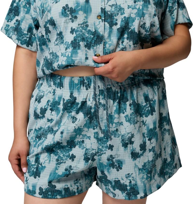 Sucker for Summer Print Shorts, 4" Inseam, Extended - Womens - crushed blue / florage 1