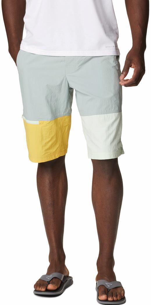 Summerdry Belted Shorts, 10" Inseam - Mens - Niagara / Ice Green / Golden Nugget 1