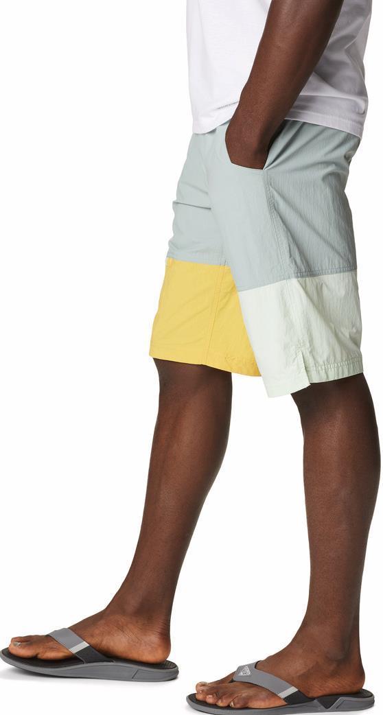 Summerdry Belted Shorts, 10" Inseam - Mens - Niagara / Ice Green / Golden Nugget 3