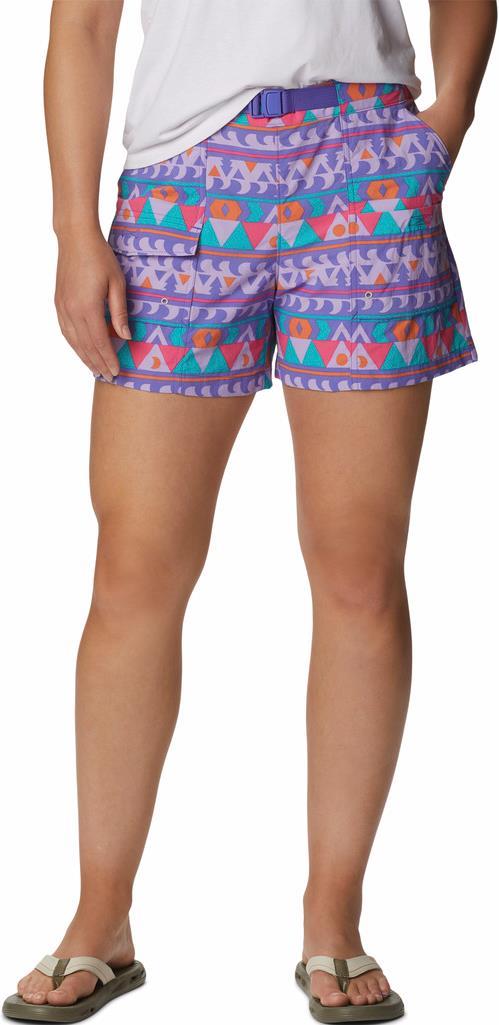 Summerdry Cargo Shorts, 3" Inseam - Womens - White / Camp Blanket 1