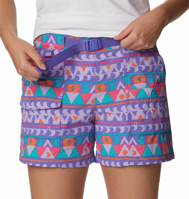 Summerdry Cargo Shorts, 3" Inseam - Womens - White / Camp Blanket 4