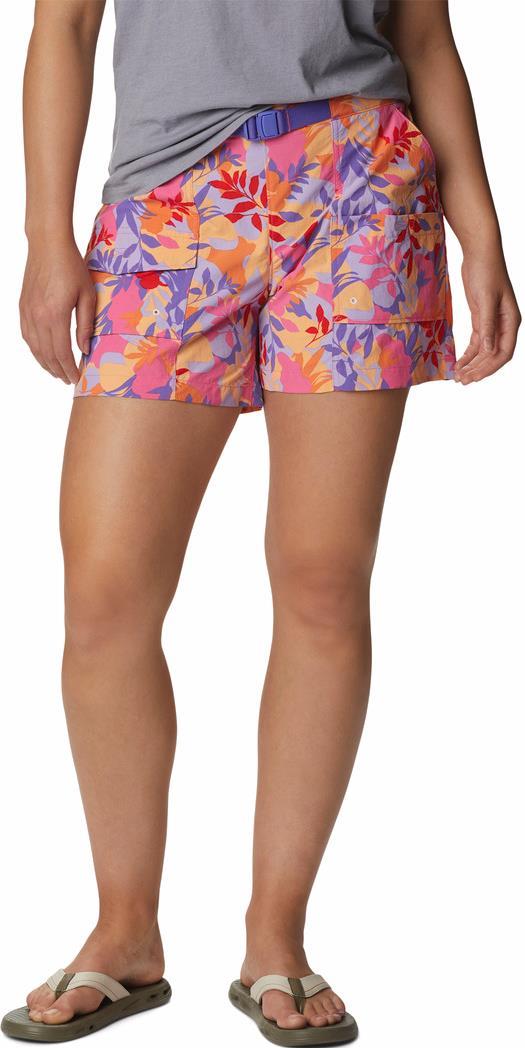 Summerdry Cargo Shorts, 3" Inseam - Womens - Wild Geranium / Floriated 1
