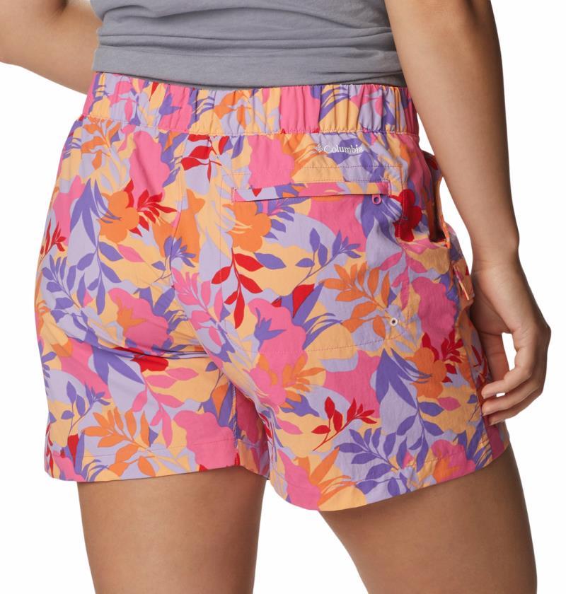 Summerdry Cargo Shorts, 3" Inseam - Womens - Wild Geranium / Floriated 4