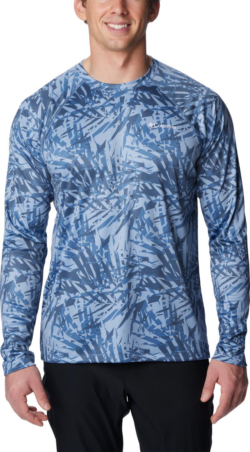 Summerdry Printed LS - Tall - Mens - bluestone dye palms tonal 1