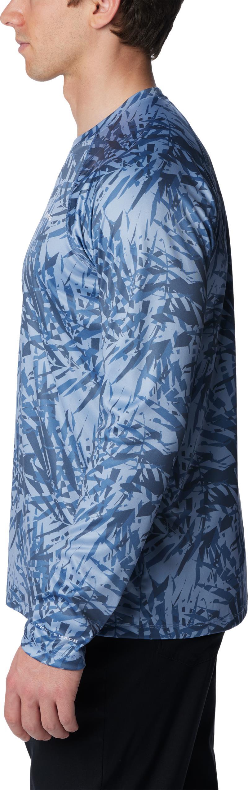 Summerdry Printed LS - Tall - Mens - bluestone dye palms tonal 1