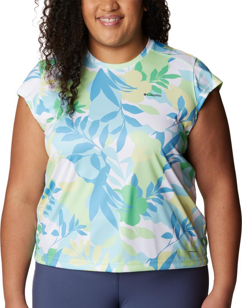 Summerdry SS Printed Tee - Plus - Womens - key west / floriated 1