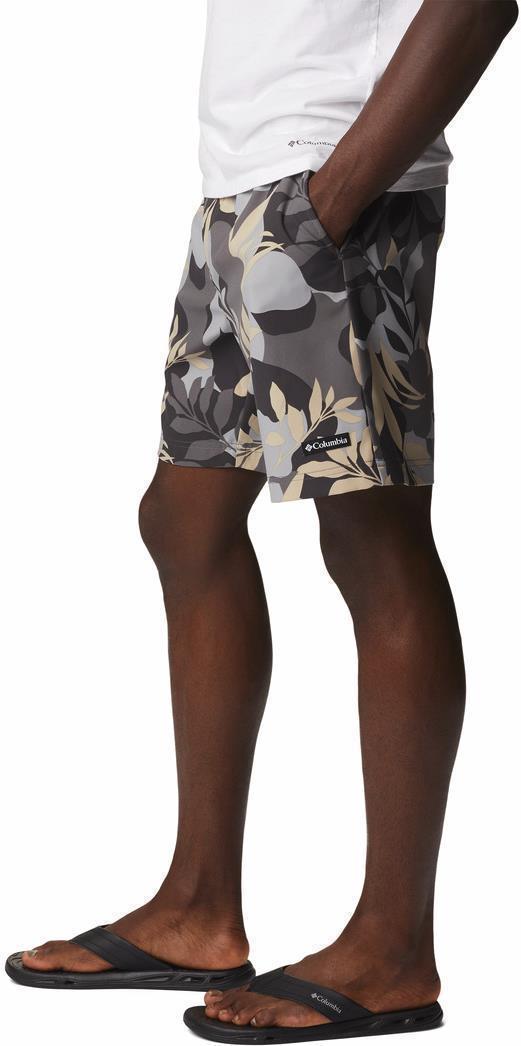 Summertide Stretch Printed Shorts, 6" Inseam - Mens - City Grey Floriated 3