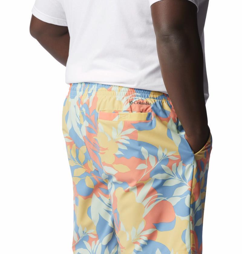 Summertide Stretch Printed Shorts, 8" Inseam - Big - Mens - Cornstalk Floriated 5