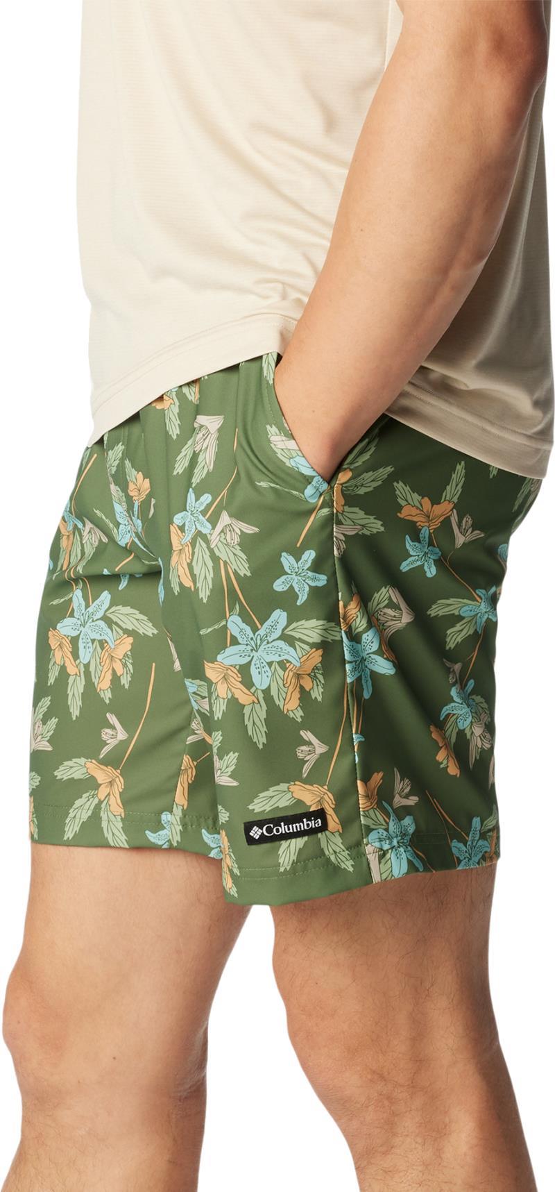 Summertide Stretch Printed Shorts, 8" Inseam - Mens - Canteen Tiger Lilies 2