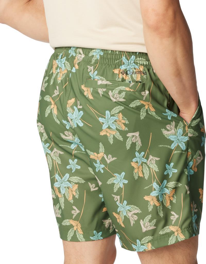 Summertide Stretch Printed Shorts, 8" Inseam - Mens - Canteen Tiger Lilies 5