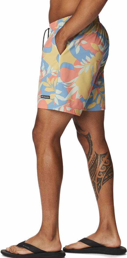 Summertide Stretch Printed Shorts, 8" Inseam - Mens - Cornstalk Floriated 3