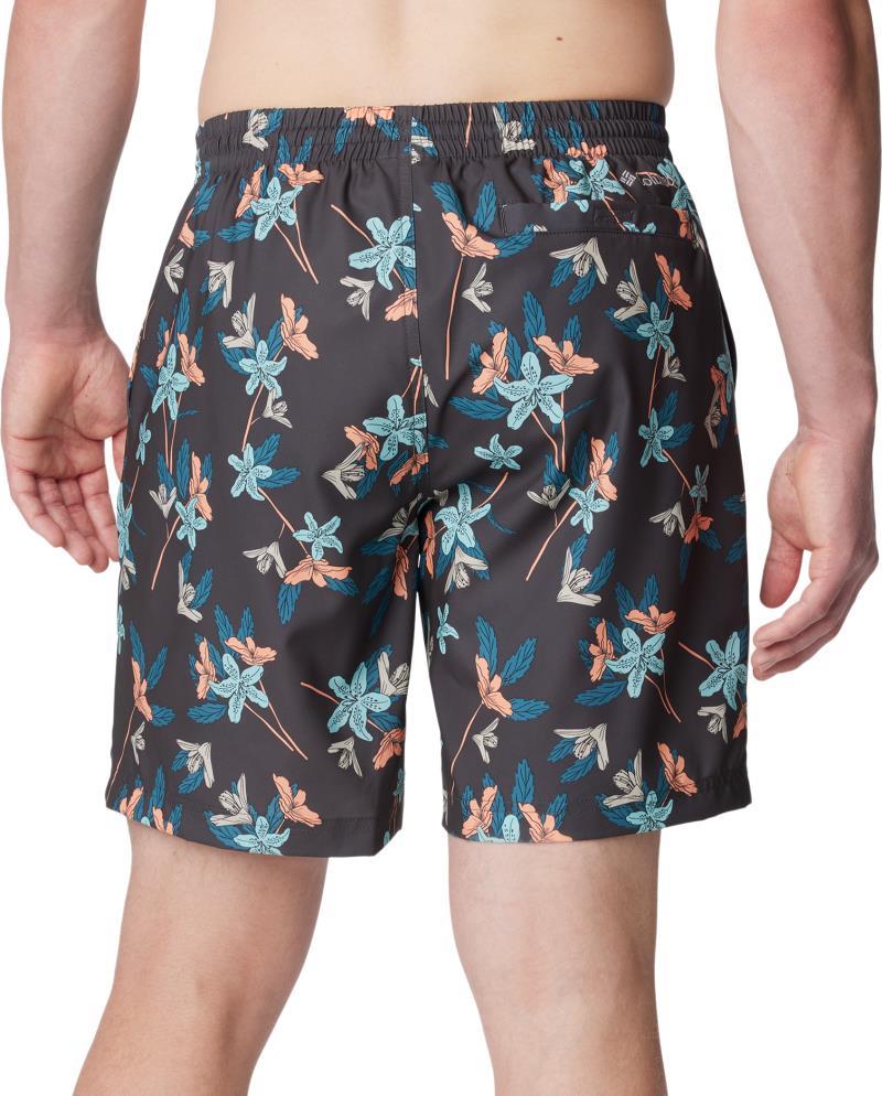 Summertide Stretch Printed Shorts, 8" Inseam - Mens - Shark Tiger Lilies 3