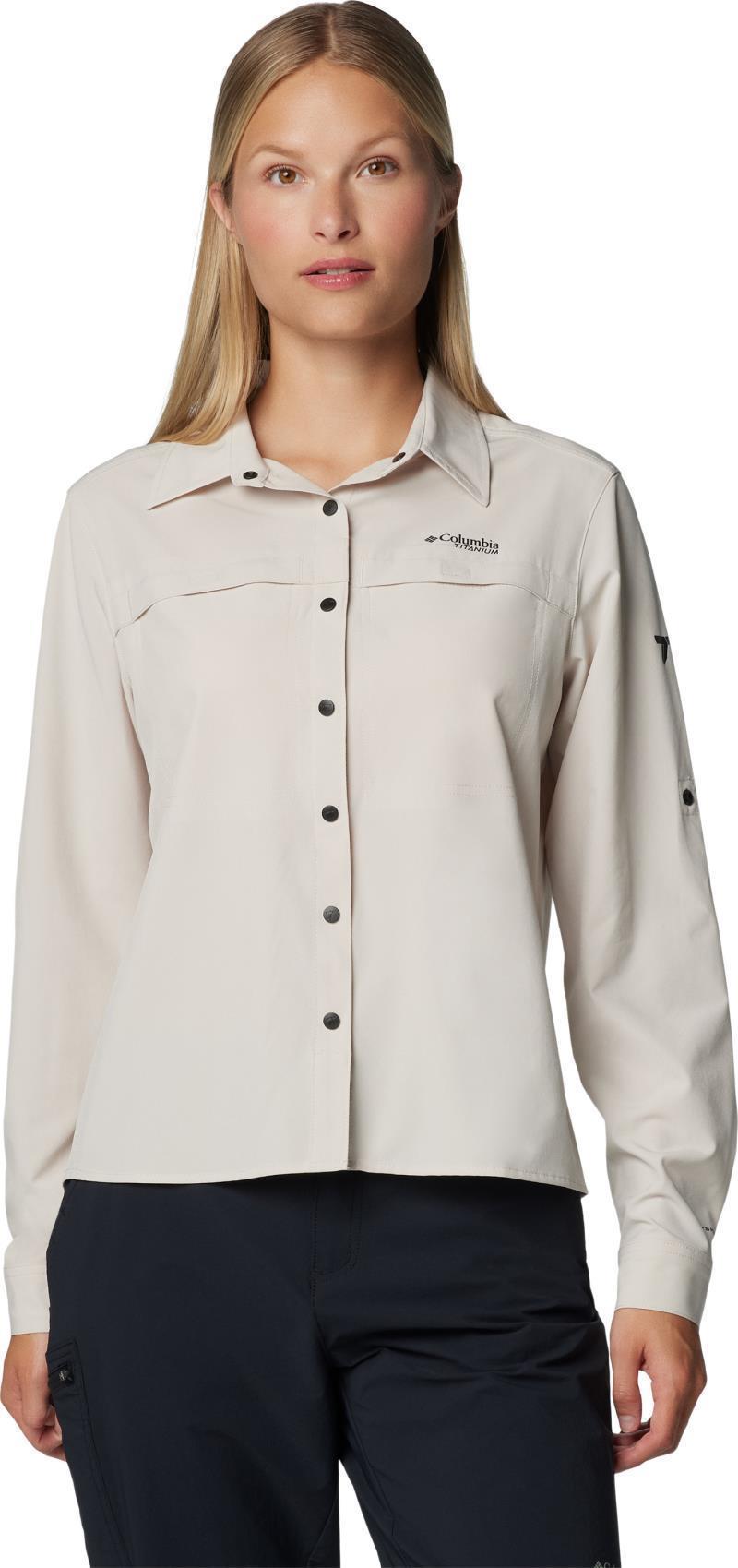 Summit Valley Woven LS Shirt - Womens - dark stone 1