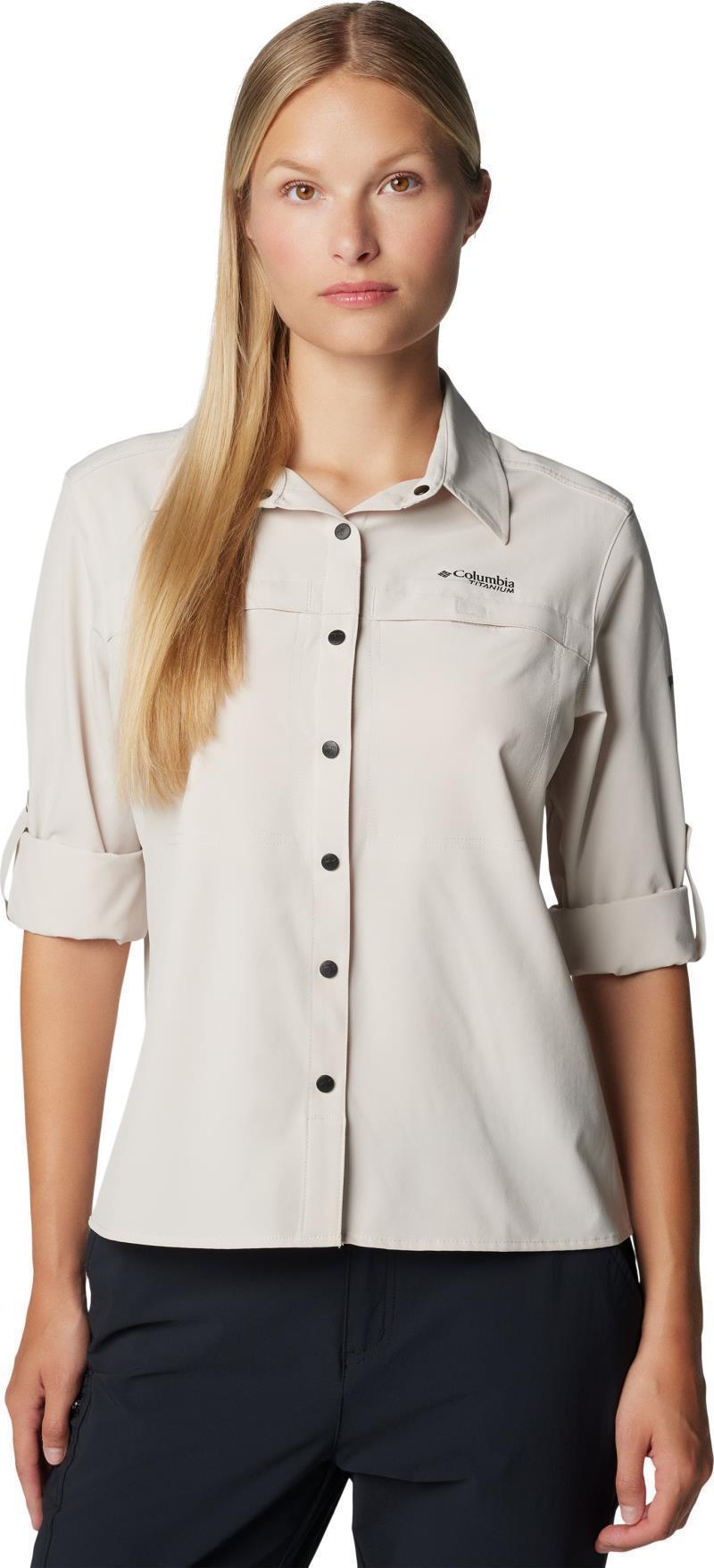 Summit Valley Woven LS Shirt - Womens - dark stone 1