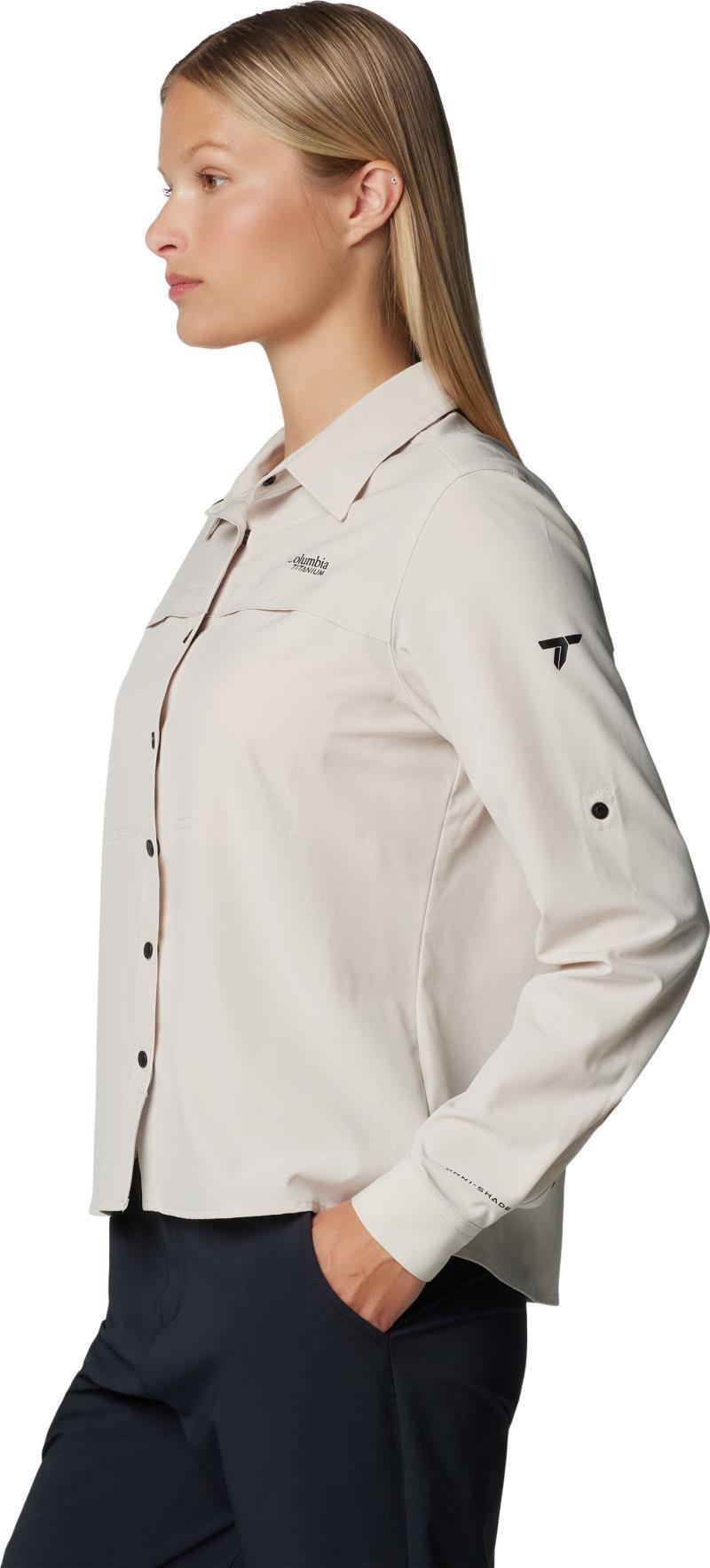 Summit Valley Woven LS Shirt - Womens - dark stone 1