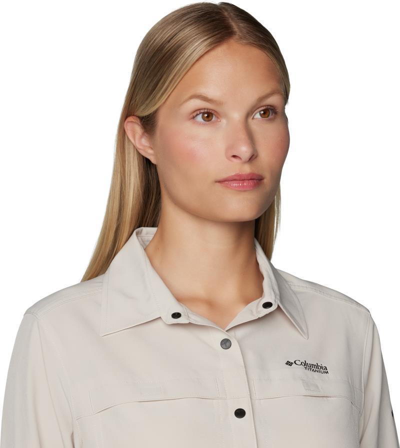 Summit Valley Woven LS Shirt - Womens - dark stone 1