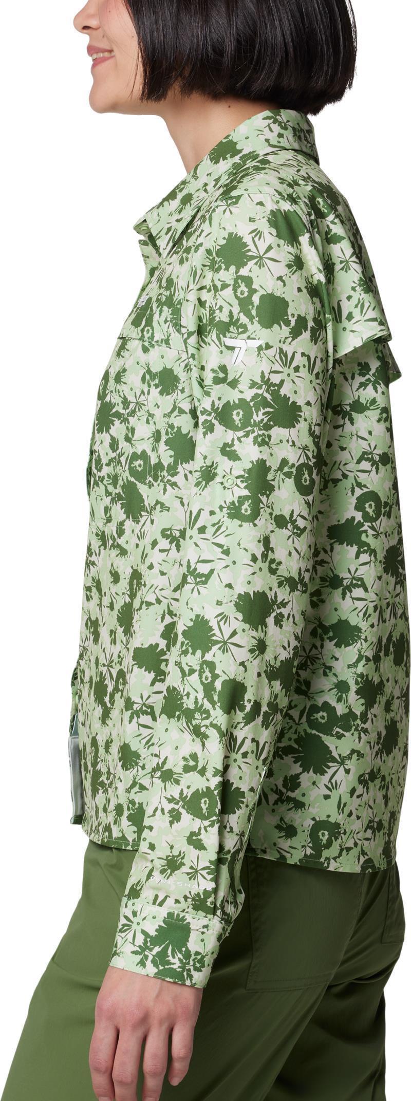 Summit Valley Woven LS Shirt - Womens - sage leaf popflorid 1