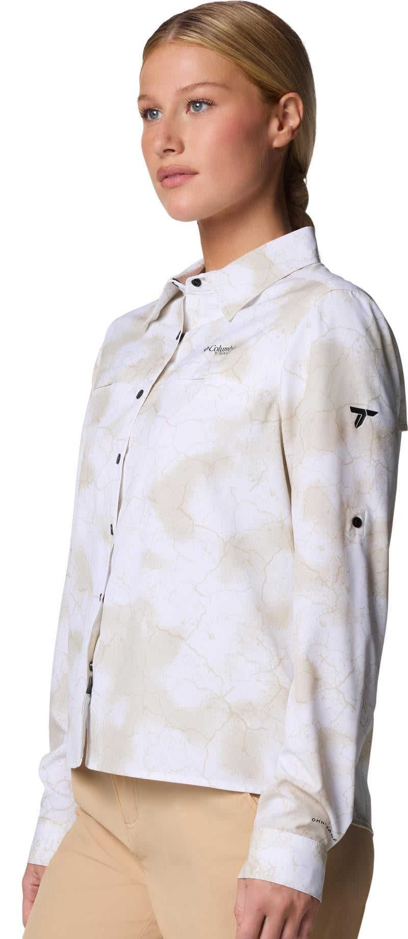 Summit Valley Woven LS Shirt - Womens - sea salt cracked earth 1