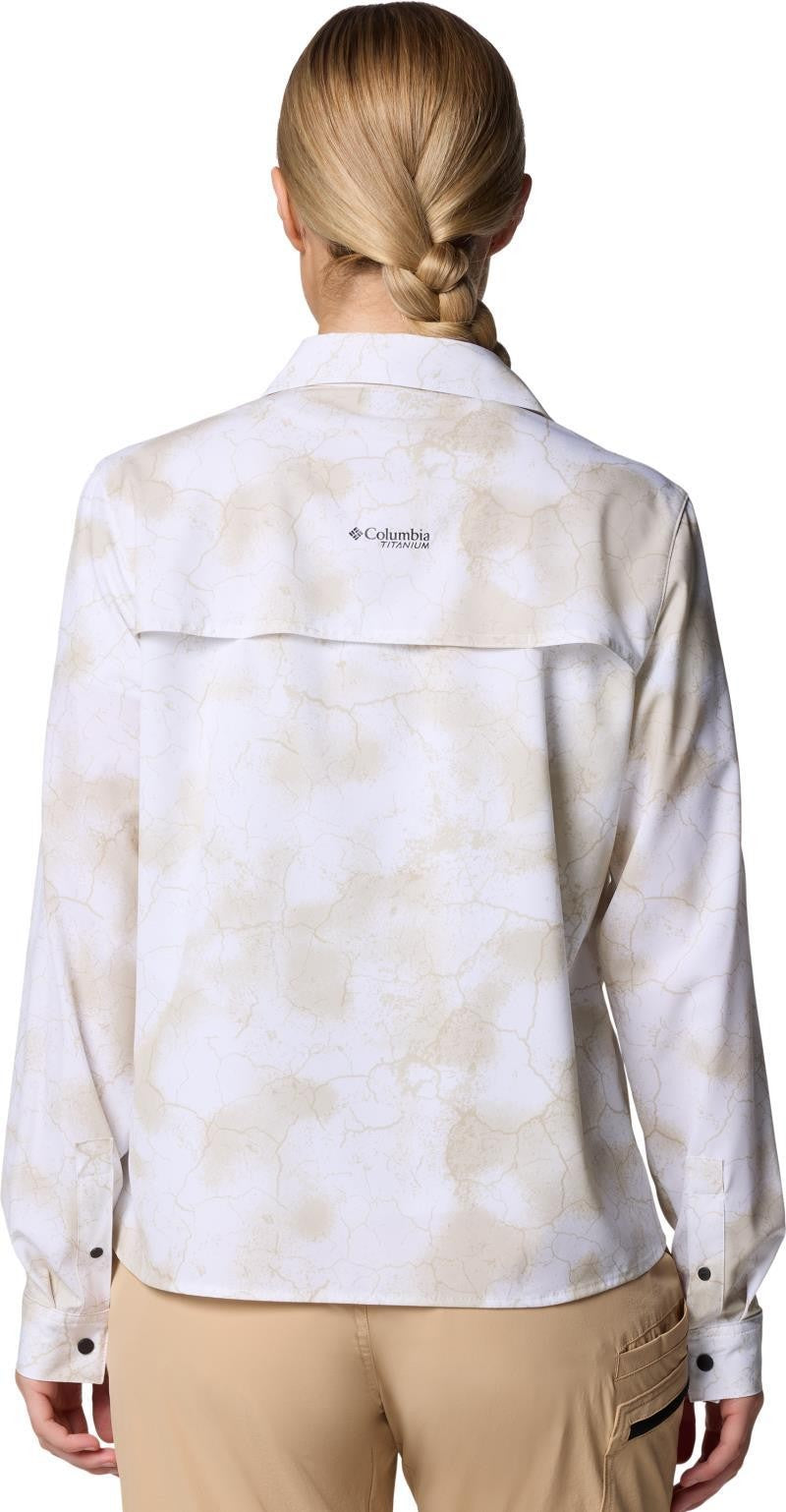 Summit Valley Woven LS Shirt - Womens - sea salt cracked earth 1