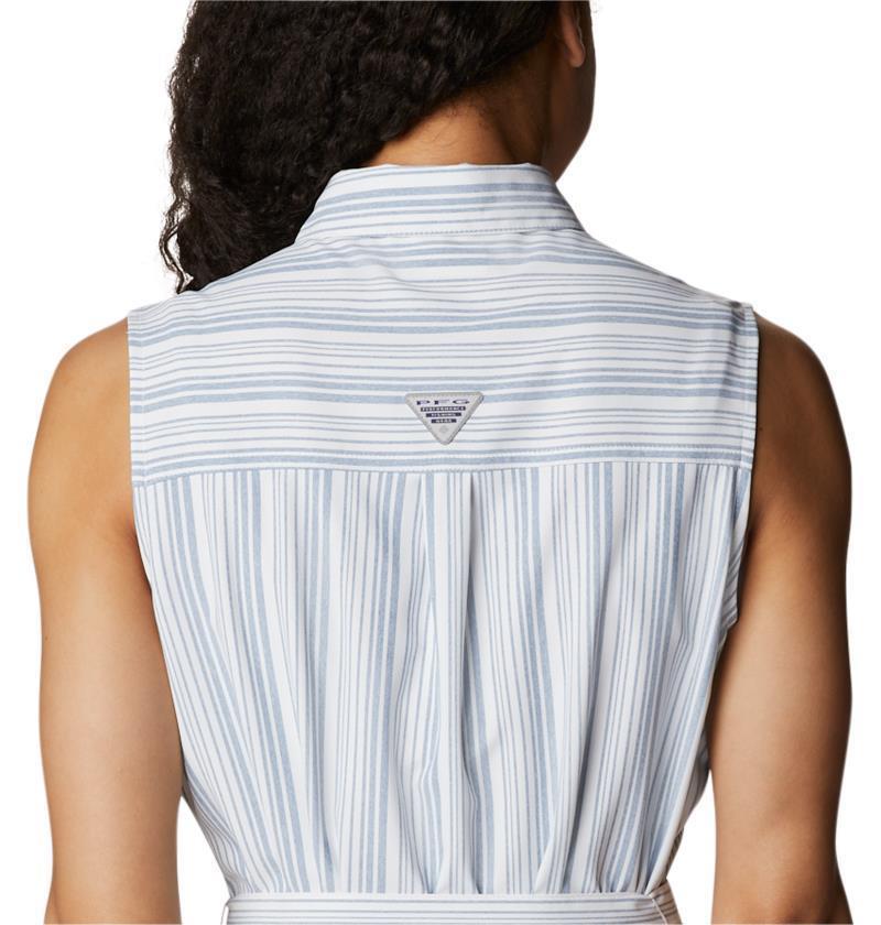 Sun Drifter Woven Dress II - Carbon Vertical Stripe 6