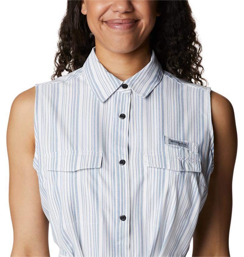 Sun Drifter Woven Dress II - Carbon Vertical Stripe 4