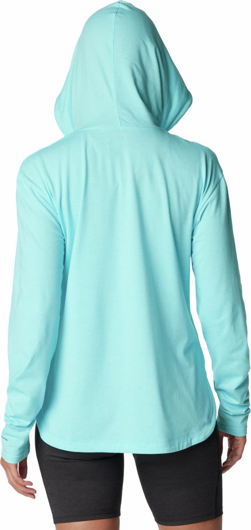 Sun Trek Hooded Pullover - Womens - Aquamarine Heather 2