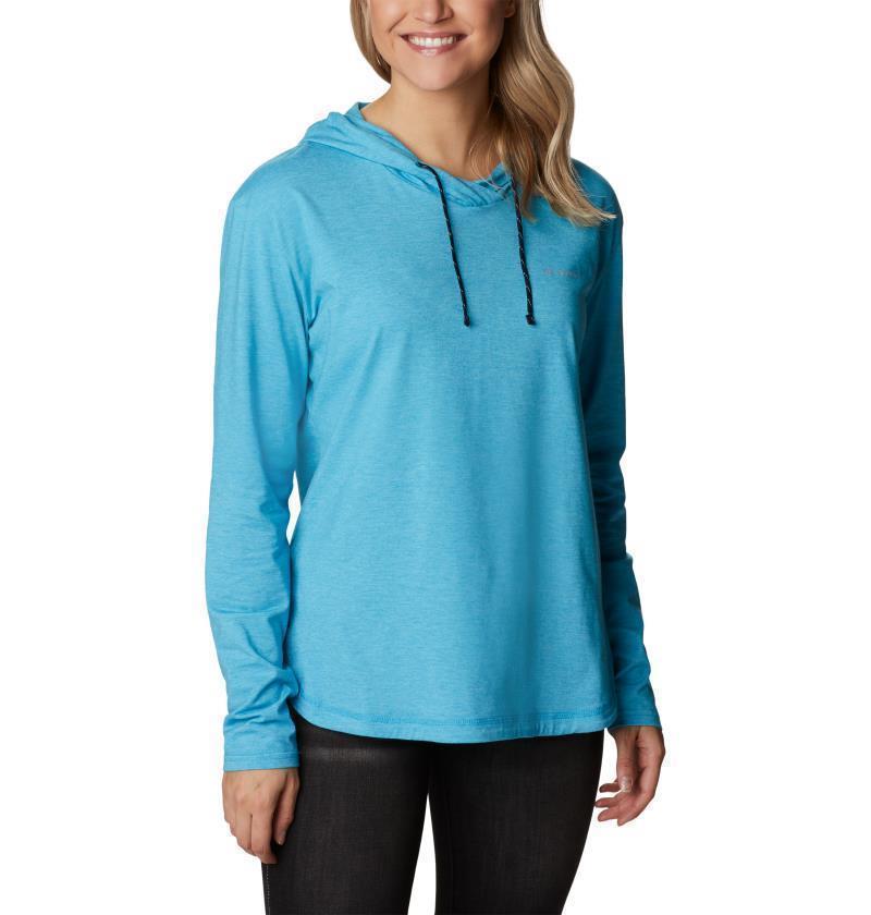 Sun Trek Hooded Pullover - Womens - Blue Chill Heather 1