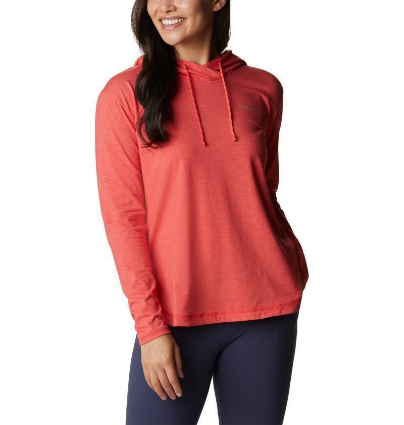 Sun Trek Hooded Pullover - Womens - Red Hibiscus Heather 2