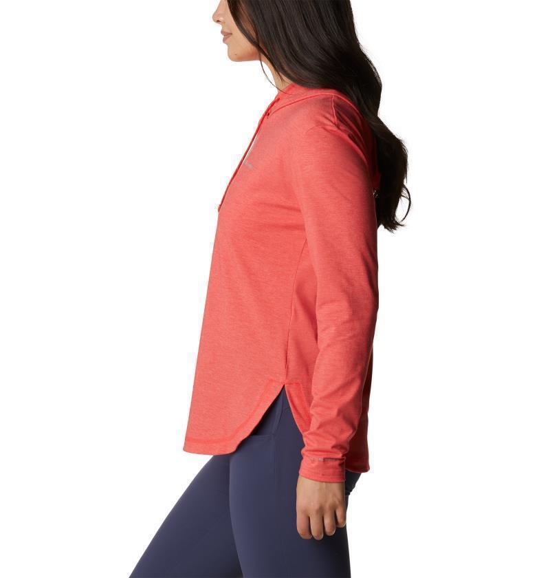 Sun Trek Hooded Pullover - Womens - Red Hibiscus Heather 3