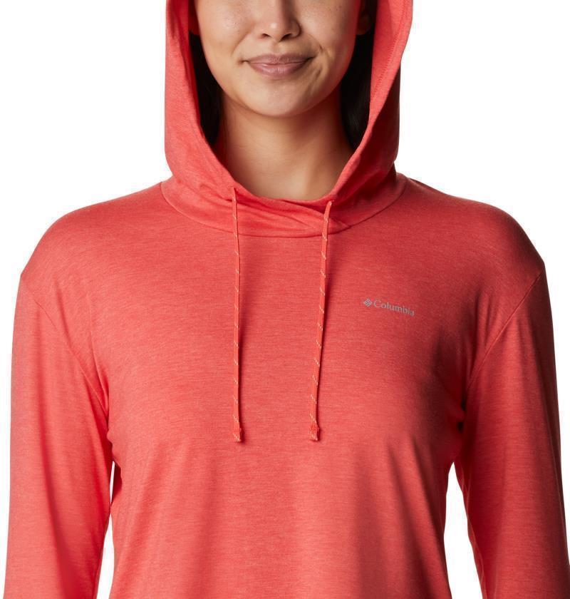 Sun Trek Hooded Pullover - Womens - Red Hibiscus Heather 4