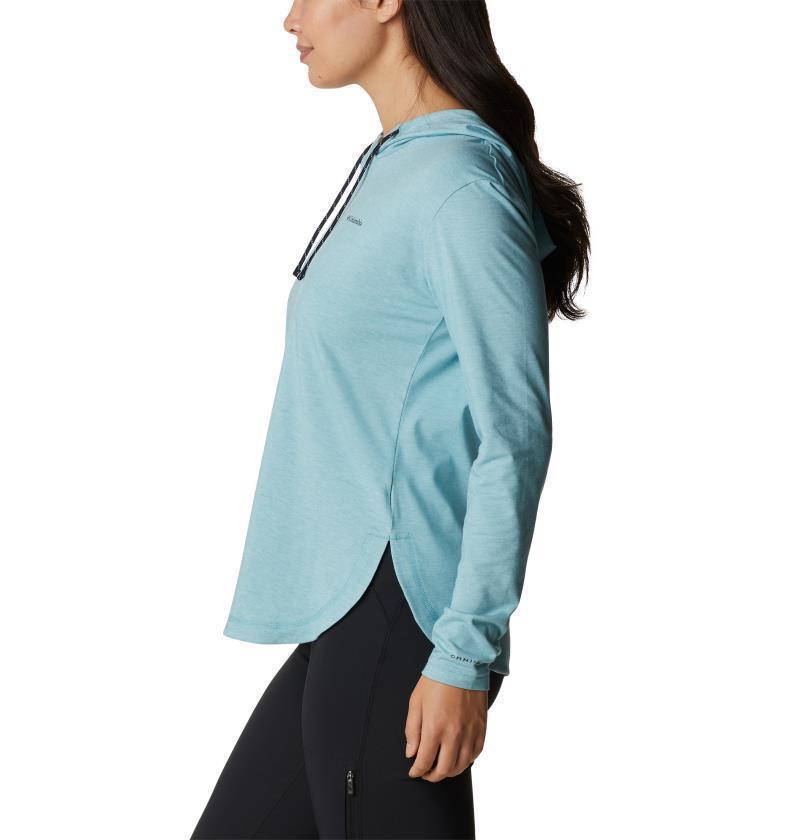 Sun Trek Hooded Pullover - Womens - Sea Wave Heather 3
