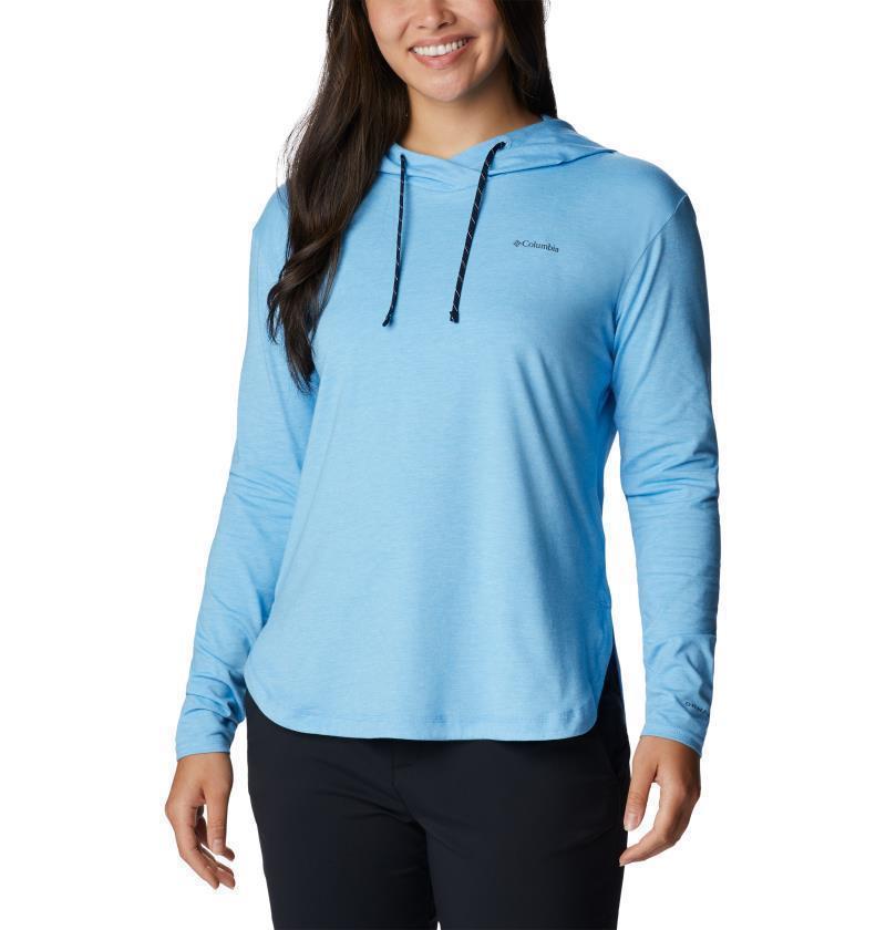 Sun Trek Hooded Pullover - Womens - Vista Blue Heather 1
