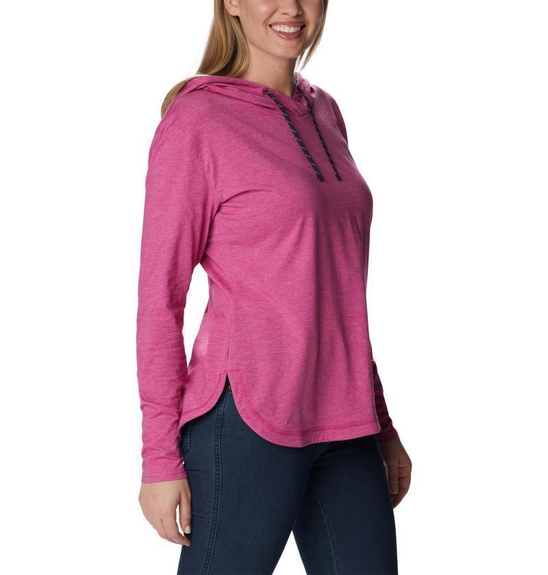Sun Trek Hooded Pullover - Womens - Wild Fuchsia Heather 2
