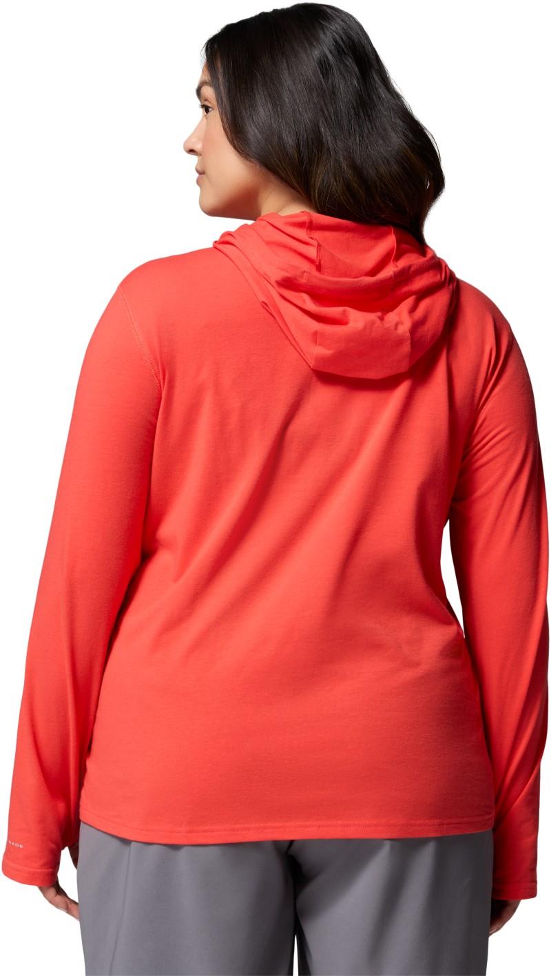 Sun Trek Hoodie II, Extended - Womens - poppy red 1