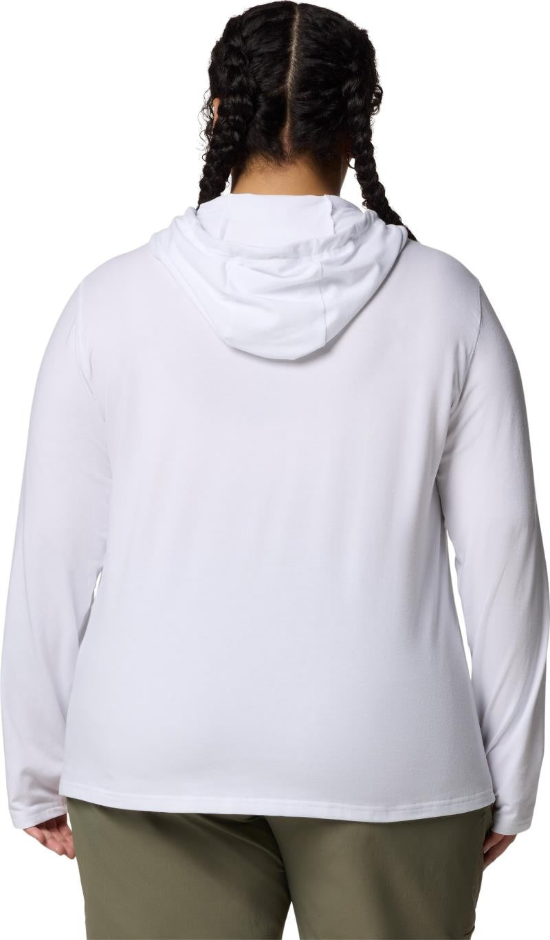 Sun Trek Hoodie II, Extended - Womens - white 1