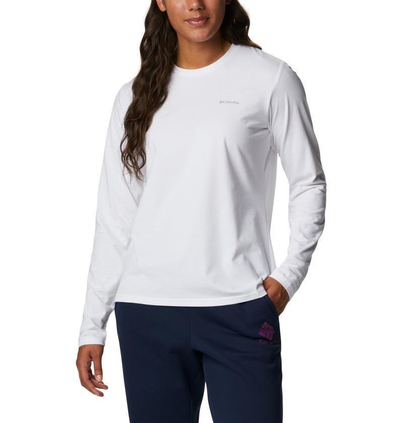 Sun Trek LS Tee - Womens - White 1