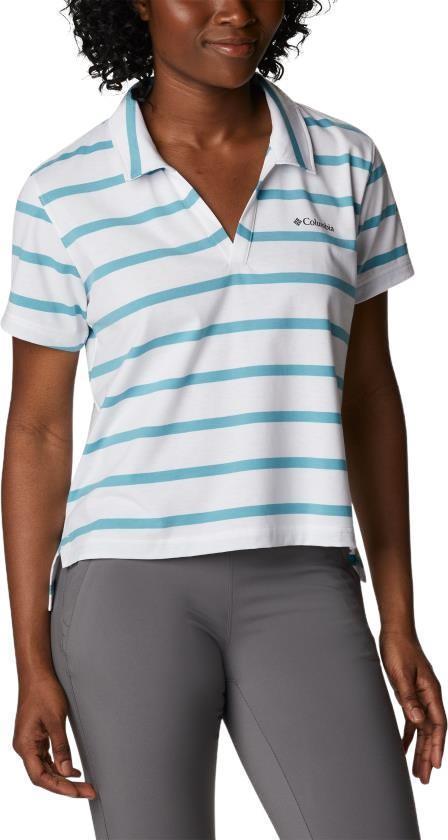 Sun Trek Polo - Womens - Sea Wave Sunrise Stripe 3